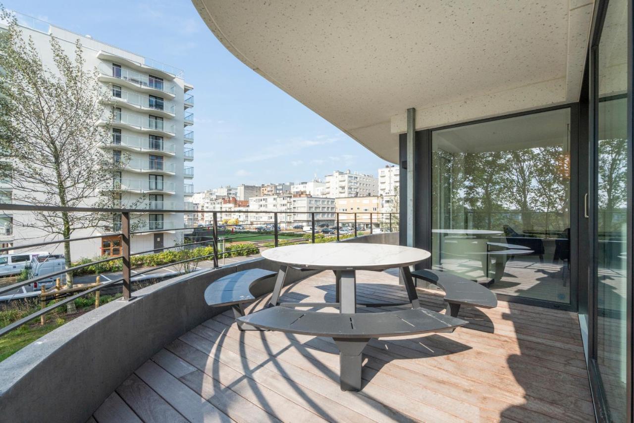 The Waves-Luxurious 3Bedroom App W Big Terrace & Garage 奥斯滕德 外观 照片